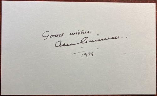Alec guiness autograph - alec, guiness-*autograph